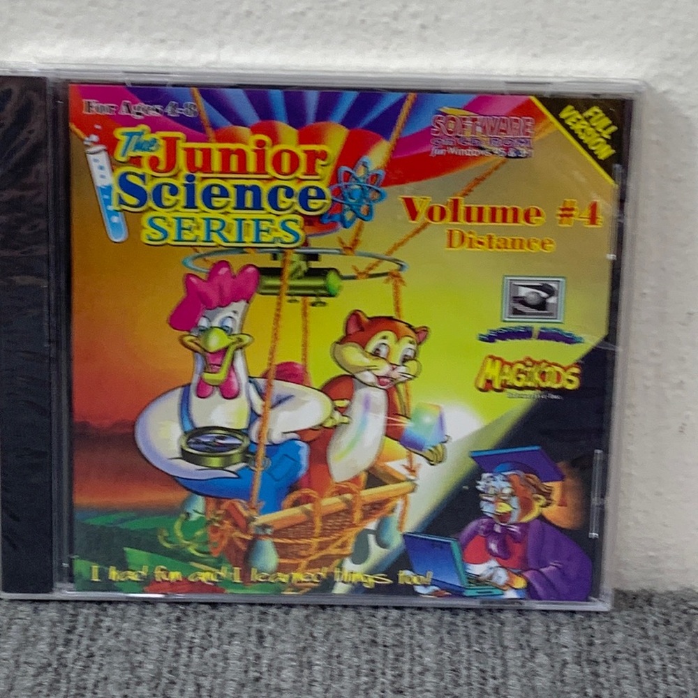 The Junior Science Series Volume #4 Distance (CD-Rom 1996) Ages 4-8 Full Version
